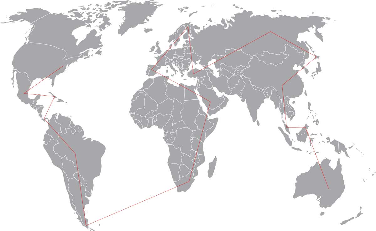 Distribution Around the World